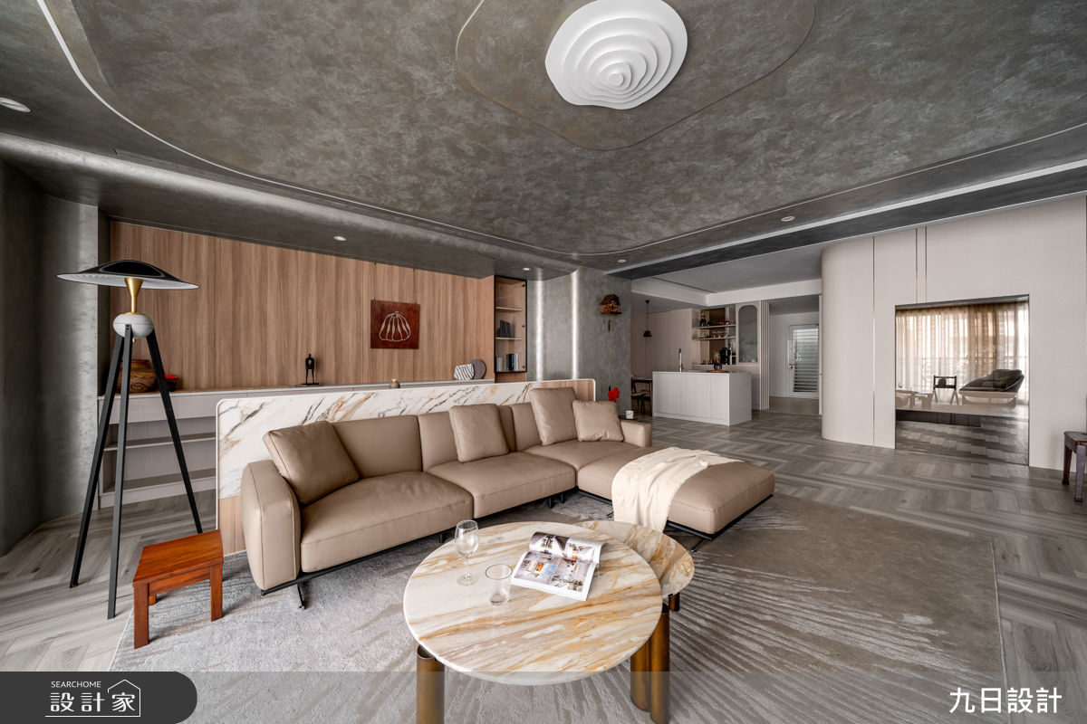 78坪中古屋(5~15年)＿混搭風客廳餐廳工作區中島案例圖片＿九日室內裝修設計＿九日_135之9