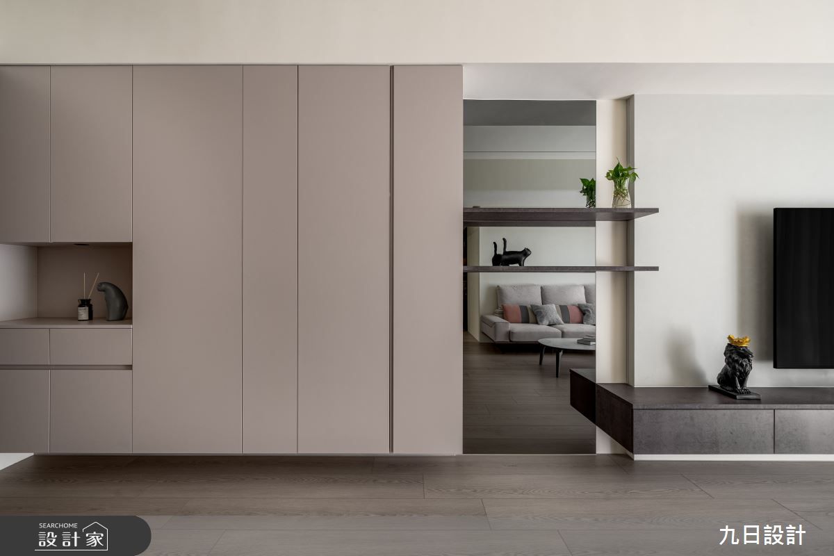 20坪新成屋(5年以下)＿現代簡約風玄關客廳案例圖片＿九日室內裝修設計＿九日_136之6