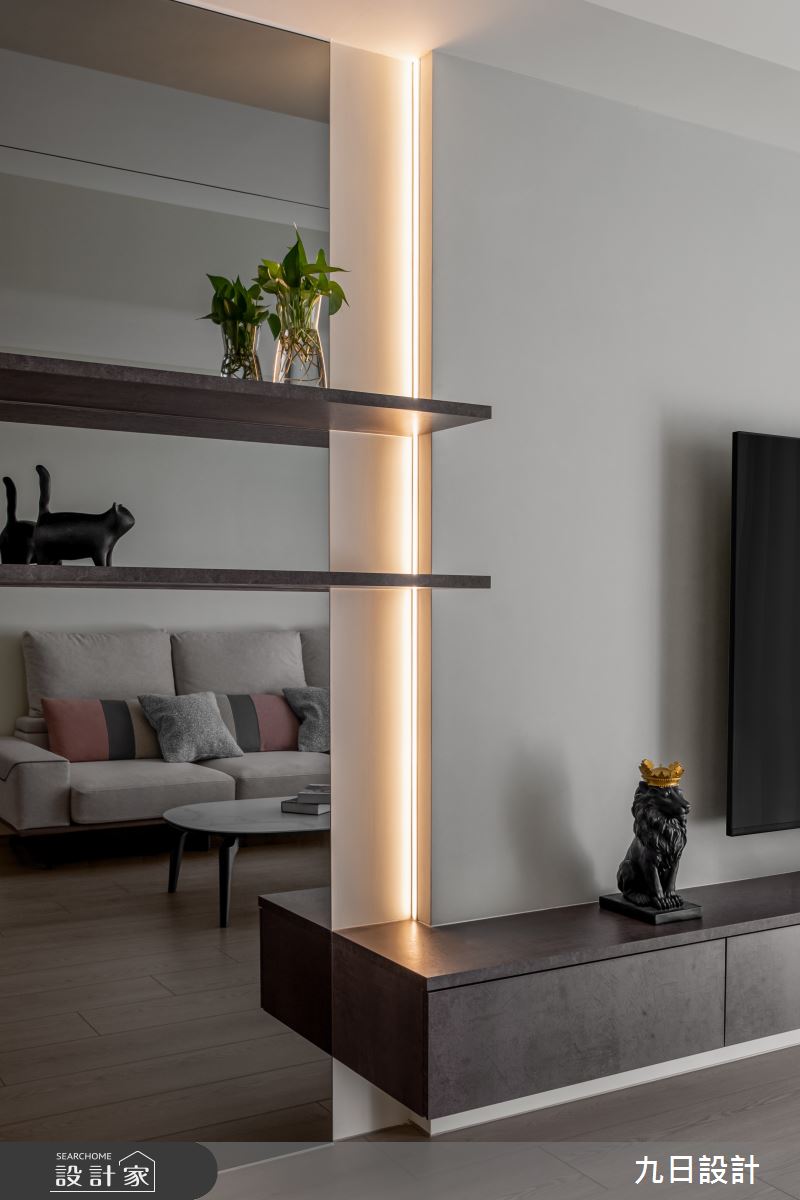 20坪新成屋(5年以下)＿現代簡約風客廳案例圖片＿九日室內裝修設計＿九日_136之7