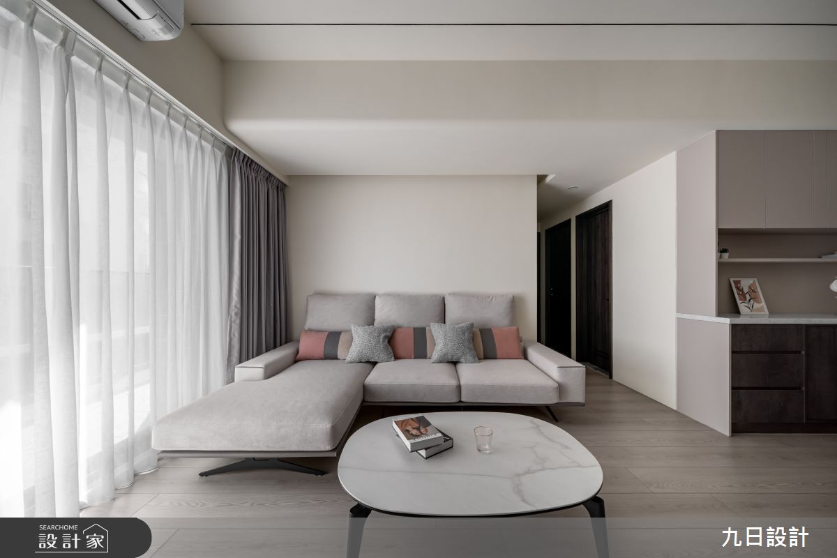 20坪新成屋(5年以下)＿現代簡約風客廳案例圖片＿九日室內裝修設計＿九日_136之10
