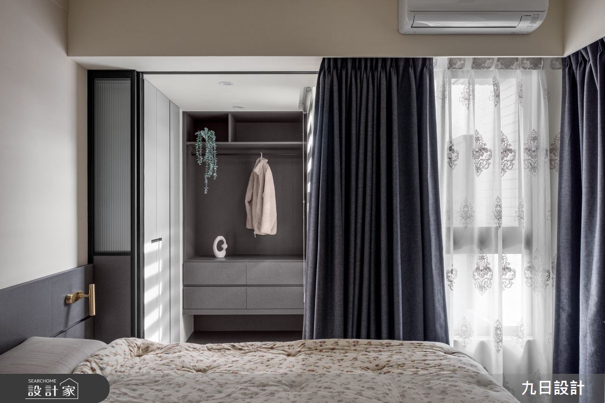 20坪新成屋(5年以下)＿現代簡約風臥室更衣間案例圖片＿九日室內裝修設計＿九日_136之13