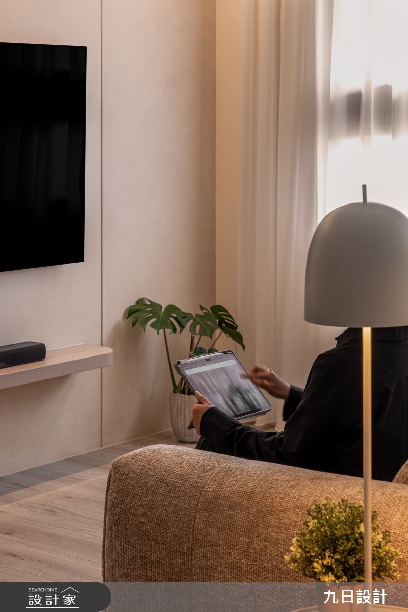 22坪新成屋(5年以下)＿混搭侘寂風客廳案例圖片＿九日室內裝修設計＿九日_138之15
