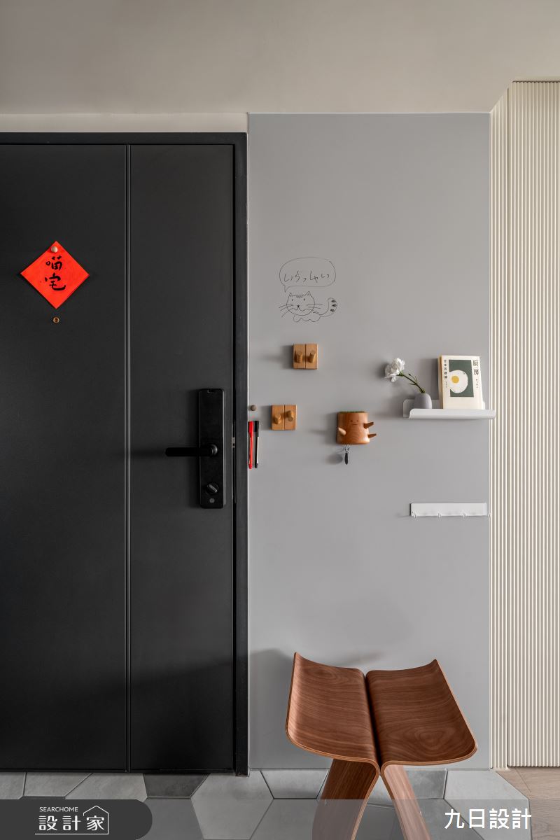 25坪老屋(16~30年)＿日式北歐風玄關案例圖片＿九日室內裝修設計＿九日_140之2