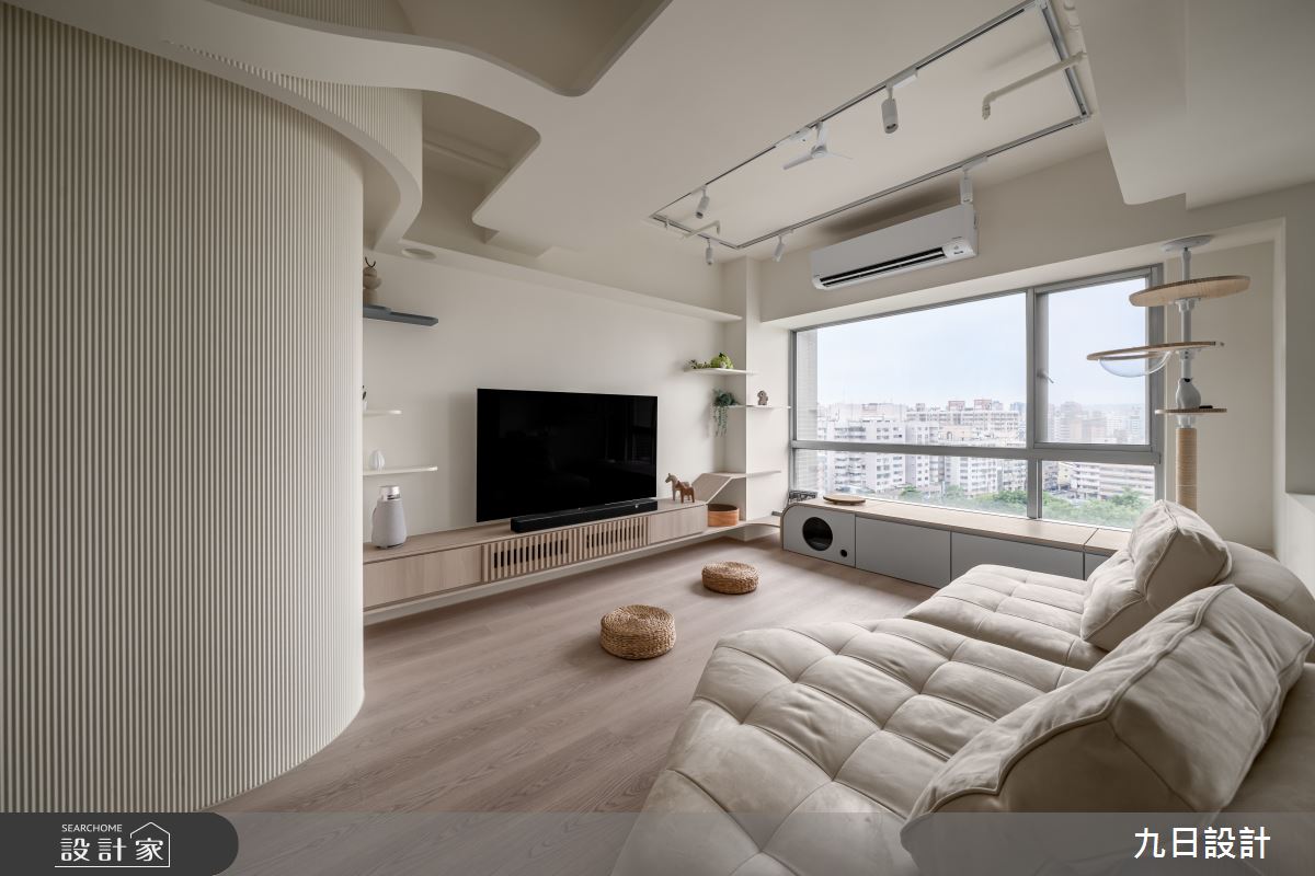 25坪老屋(16~30年)＿日式北歐風客廳寵物案例圖片＿九日室內裝修設計＿九日_140之5