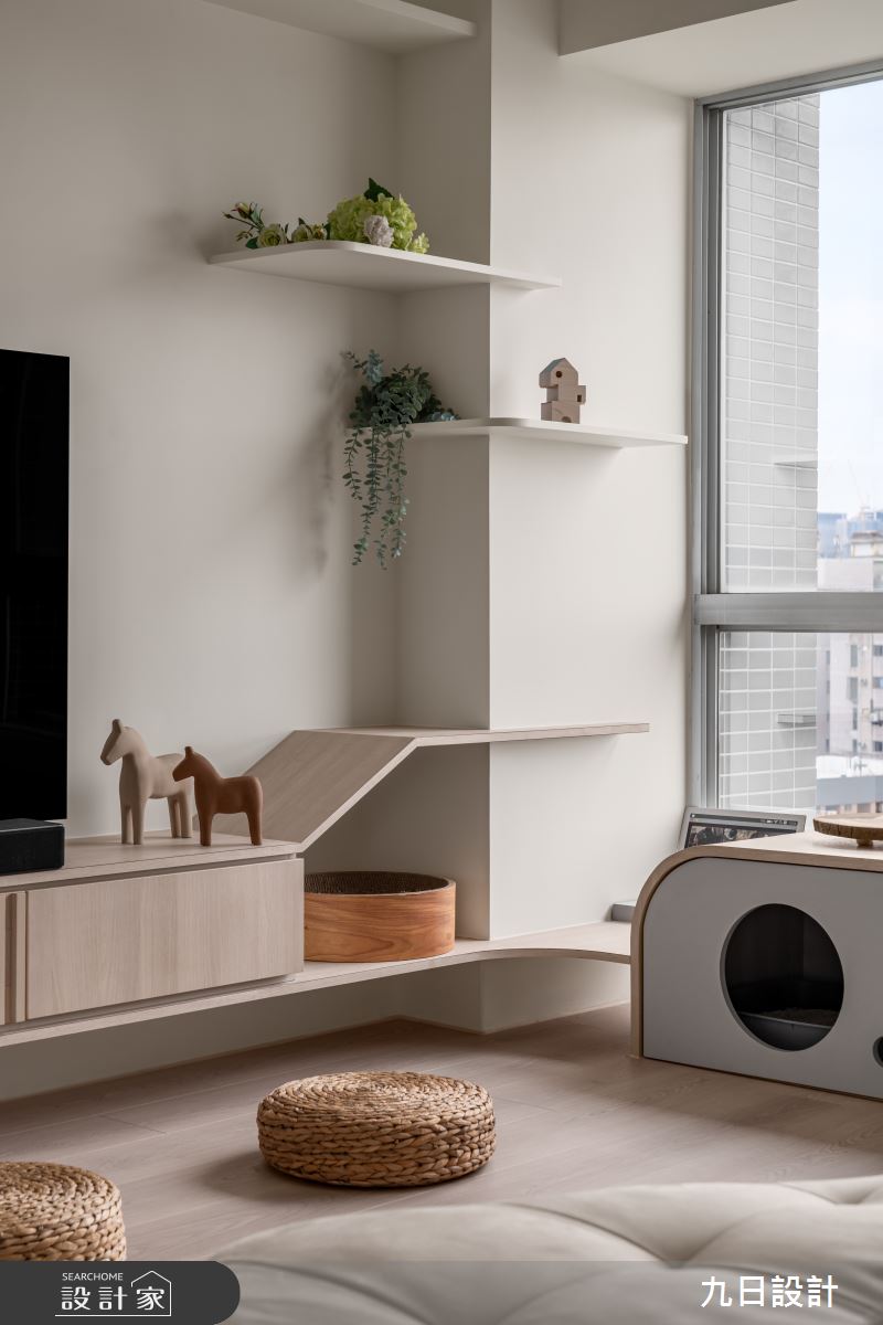 25坪老屋(16~30年)＿日式北歐風客廳寵物案例圖片＿九日室內裝修設計＿九日_140之11