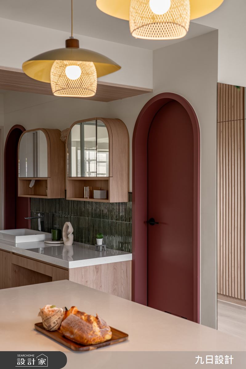 25坪老屋(16~30年)＿日式北歐風浴室中島案例圖片＿九日室內裝修設計＿九日_140之26