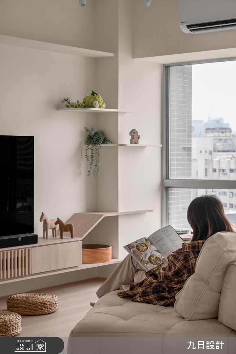 25坪老屋(16~30年)＿日式北歐風客廳寵物案例圖片＿九日室內裝修設計＿九日_140之14