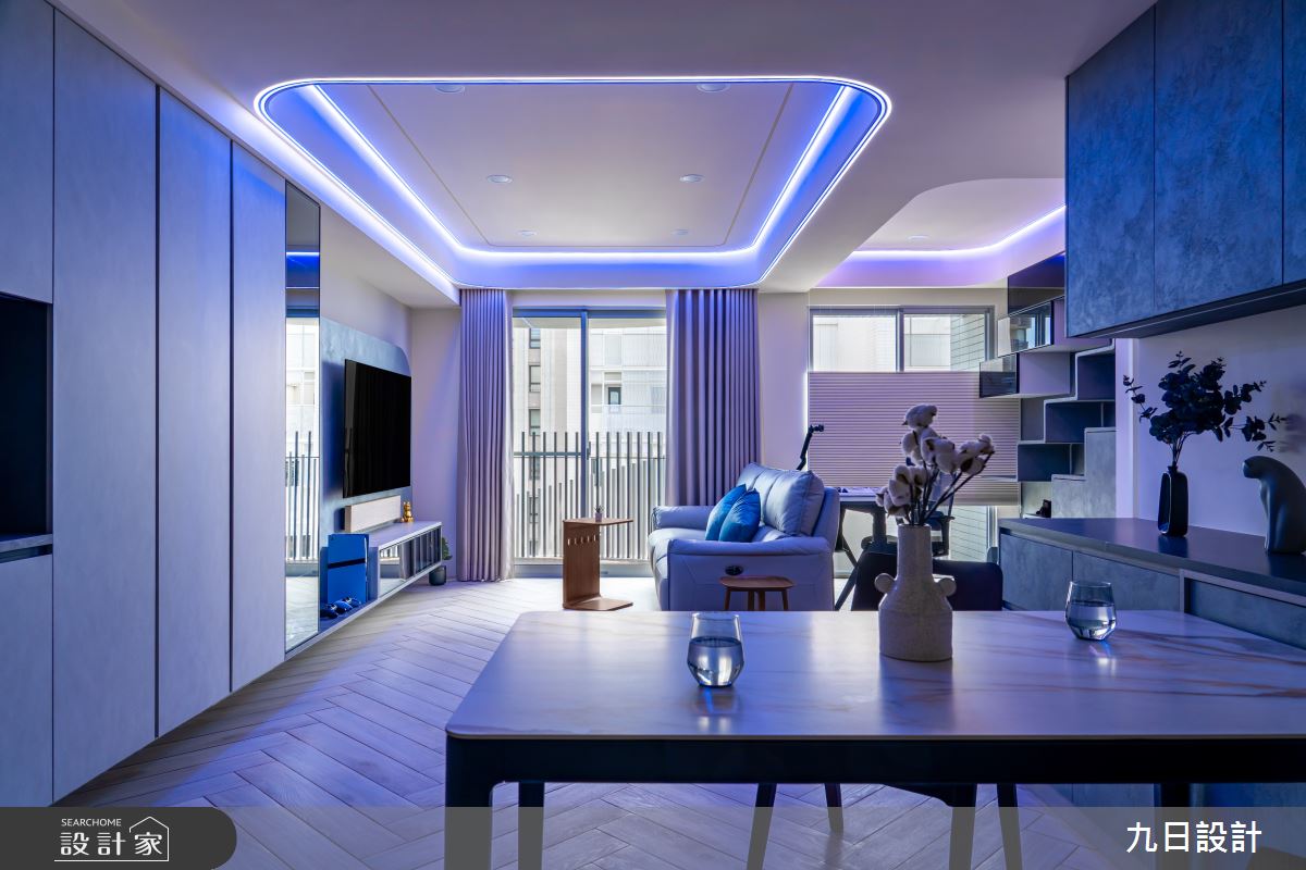 20坪新成屋(5年以下)＿現代科技風客廳餐廳書房案例圖片＿九日室內裝修設計＿九日_141之3