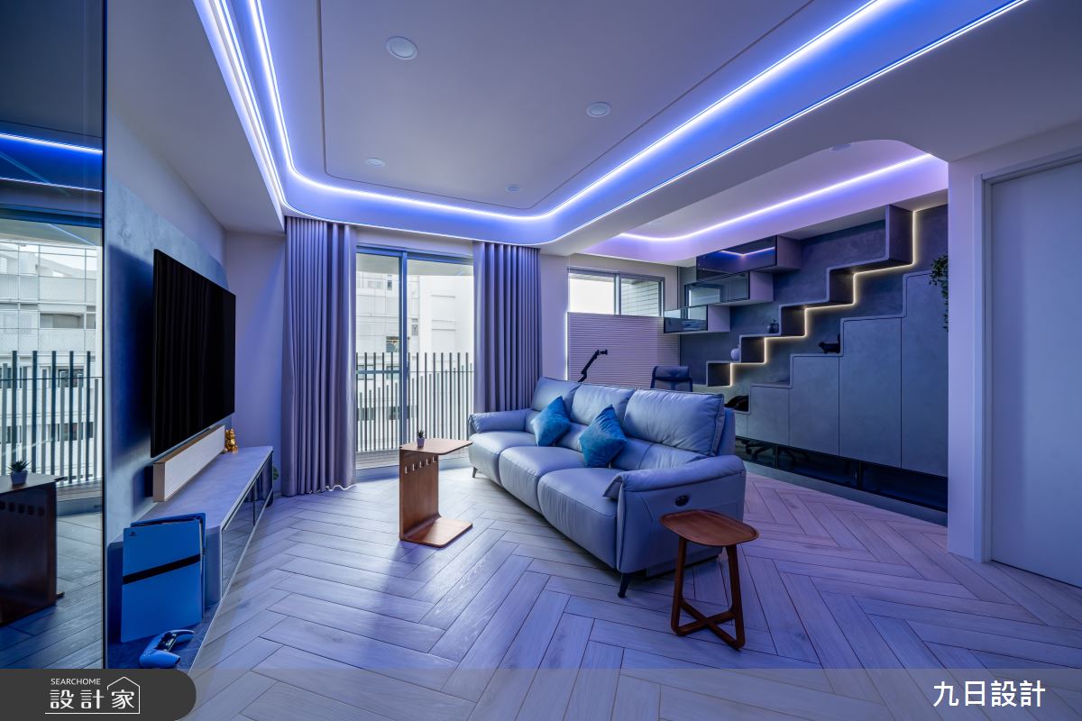20坪新成屋(5年以下)＿現代科技風客廳書房案例圖片＿九日室內裝修設計＿九日_141之6