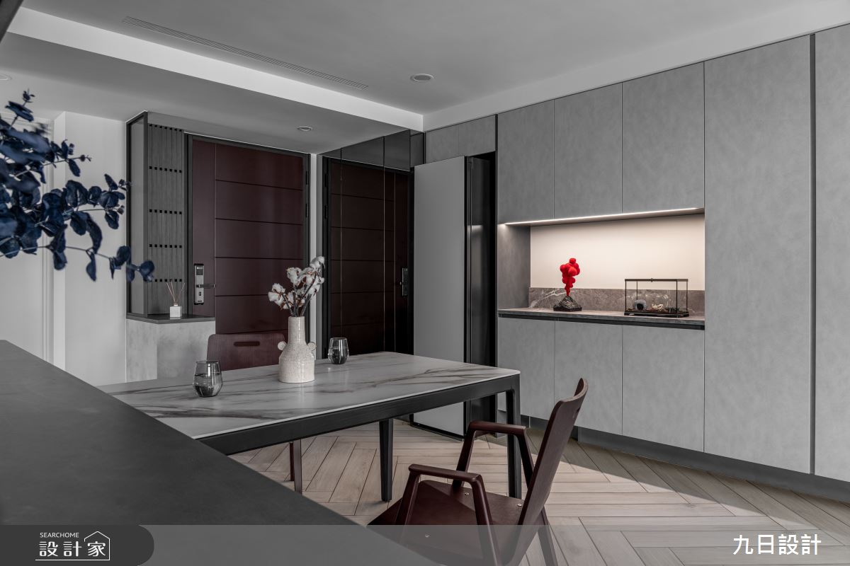 20坪新成屋(5年以下)＿現代科技風玄關餐廳案例圖片＿九日室內裝修設計＿九日_141之18