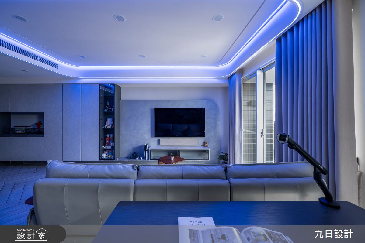 20坪新成屋(5年以下)＿現代科技風客廳書房案例圖片＿九日室內裝修設計＿九日_141之24