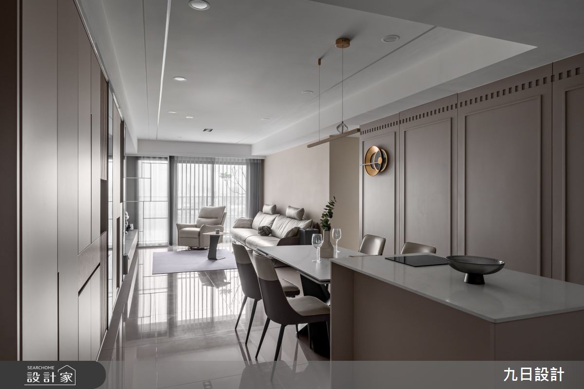 29坪新成屋(5年以下)＿現代美式風客廳餐廳案例圖片＿九日室內裝修設計＿九日_142之102