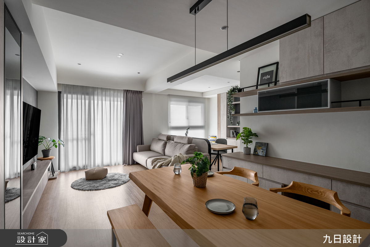25坪新成屋(5年以下)＿現代工業風客廳餐廳案例圖片＿九日室內裝修設計＿九日_143之6