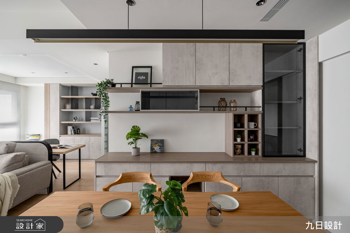 25坪新成屋(5年以下)＿現代工業風客廳餐廳書房案例圖片＿九日室內裝修設計＿九日_143之8