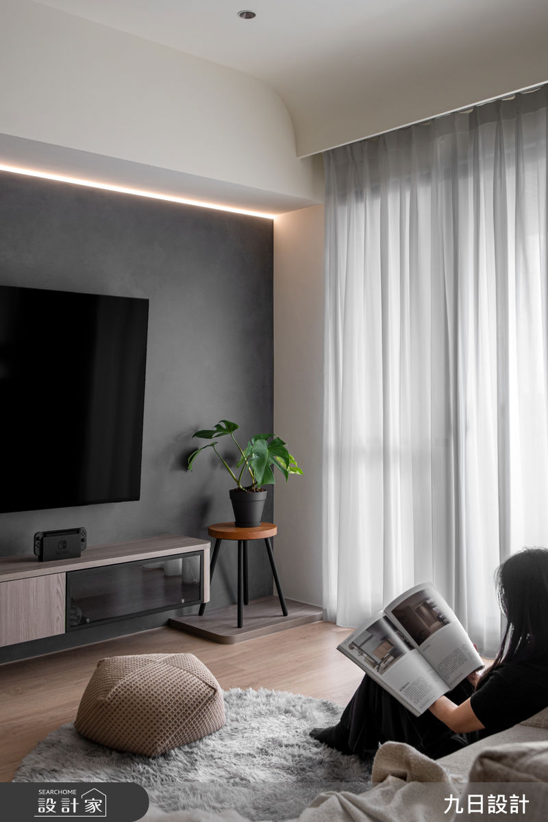 25坪新成屋(5年以下)＿現代工業風客廳案例圖片＿九日室內裝修設計＿九日_143之15