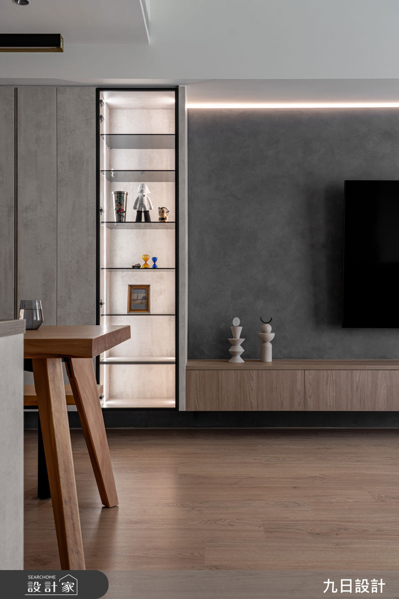 25坪新成屋(5年以下)＿現代工業風客廳案例圖片＿九日室內裝修設計＿九日_143之14