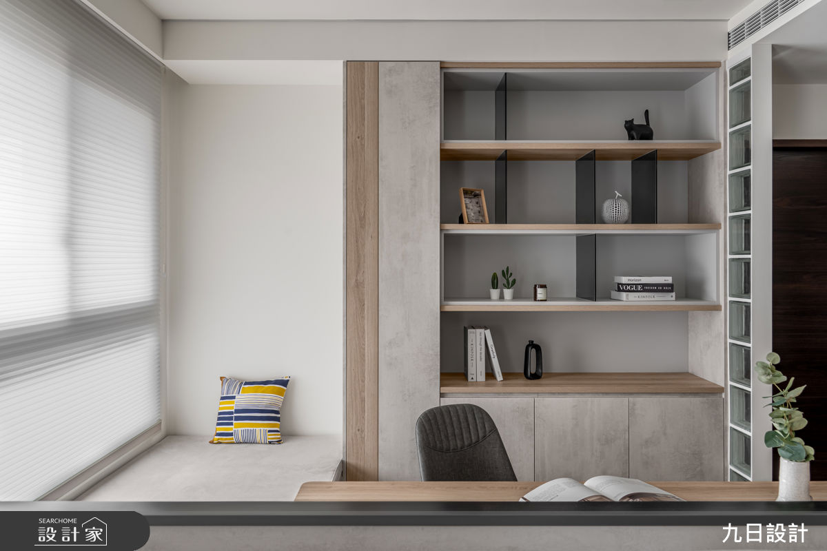 25坪新成屋(5年以下)＿現代工業風書房臥榻案例圖片＿九日室內裝修設計＿九日_143之22