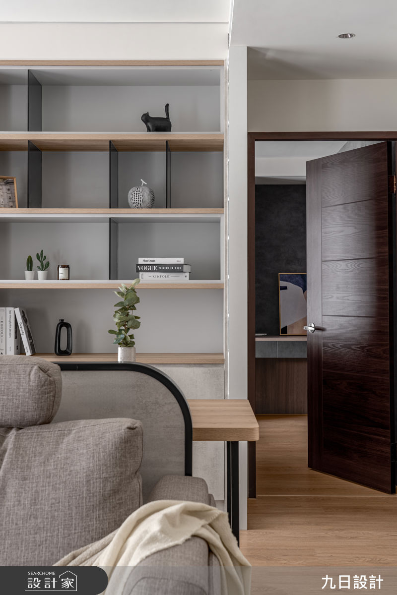 25坪新成屋(5年以下)＿現代工業風客廳臥室書房案例圖片＿九日室內裝修設計＿九日_143之26