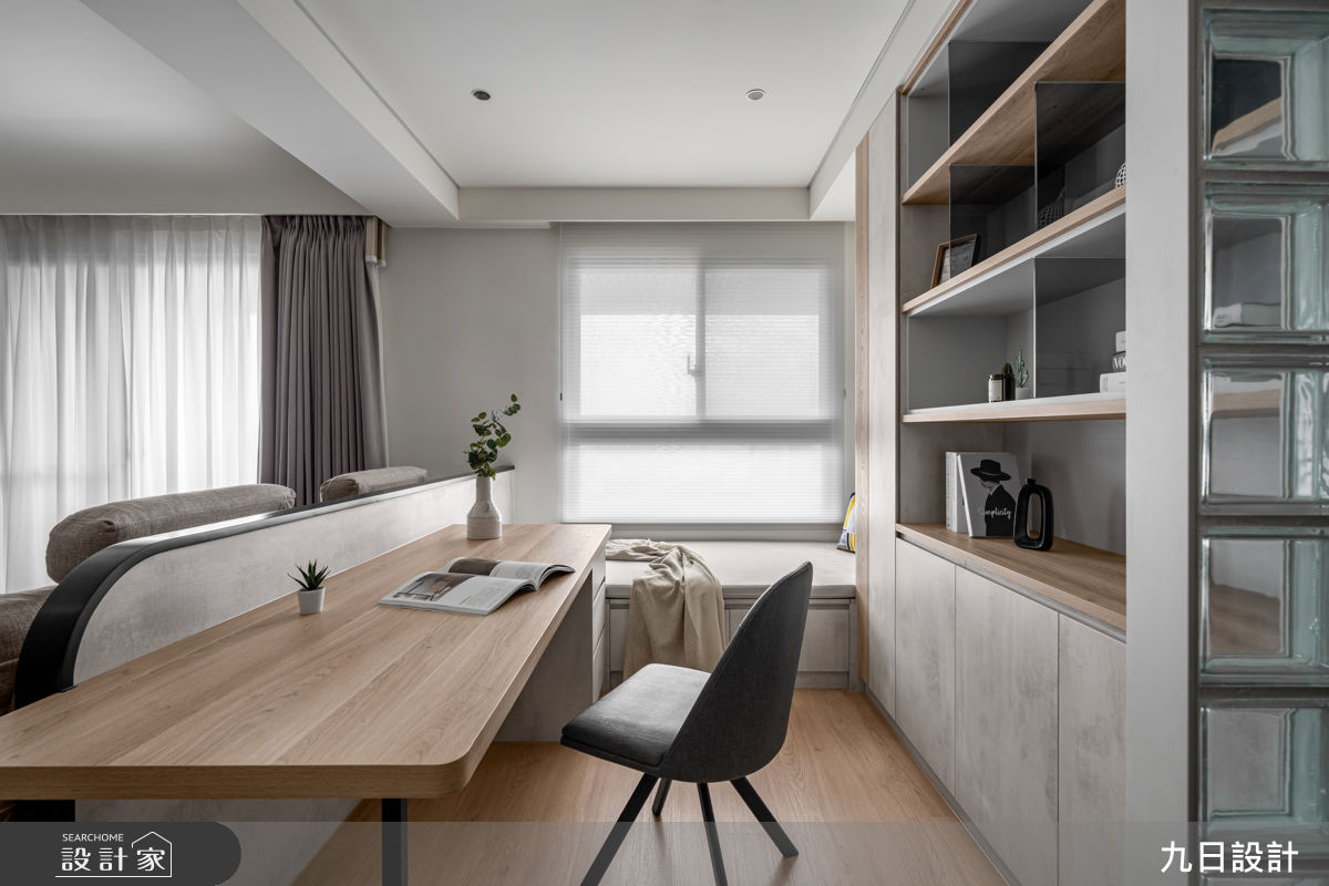 25坪新成屋(5年以下)＿現代工業風書房臥榻案例圖片＿九日室內裝修設計＿九日_143之21