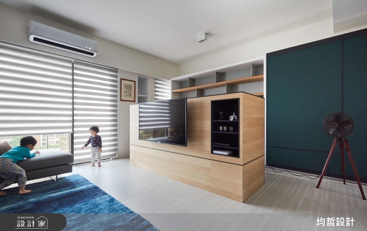 40坪新成屋(5年以下)＿簡約風客廳案例圖片＿均哲室內裝修設計有限公司＿均哲_02之4
