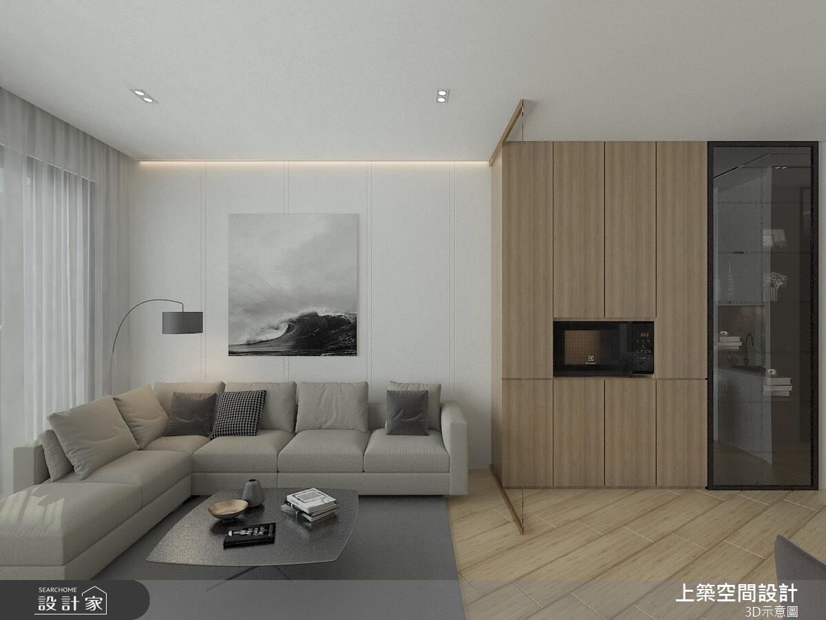 30坪新成屋(5年以下)＿混搭風客廳案例圖片＿上築空間設計＿上築_08之2