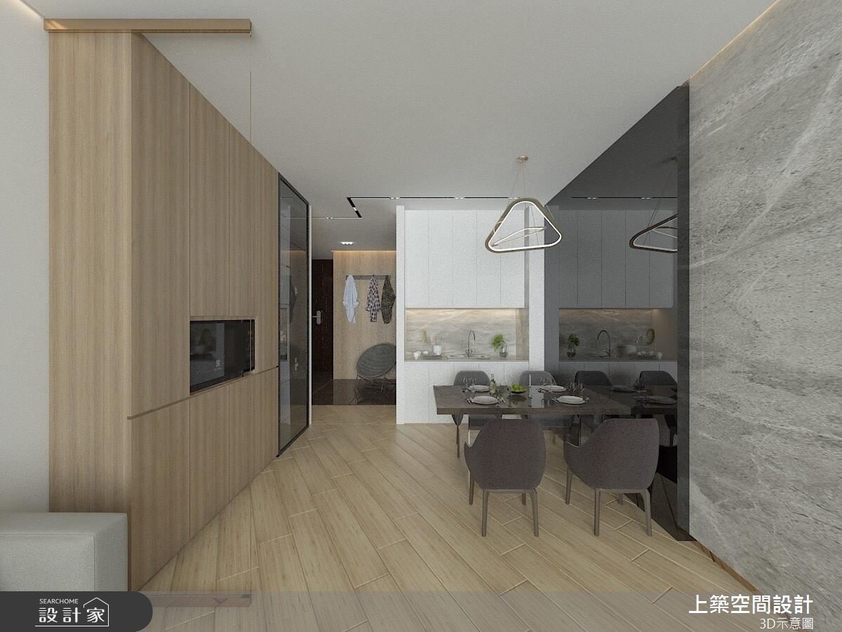 30坪新成屋(5年以下)＿混搭風餐廳案例圖片＿上築空間設計＿上築_08之3