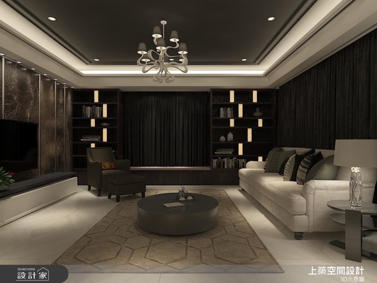 50坪新成屋(5年以下)＿現代風客廳案例圖片＿上築空間設計＿上築_10之2