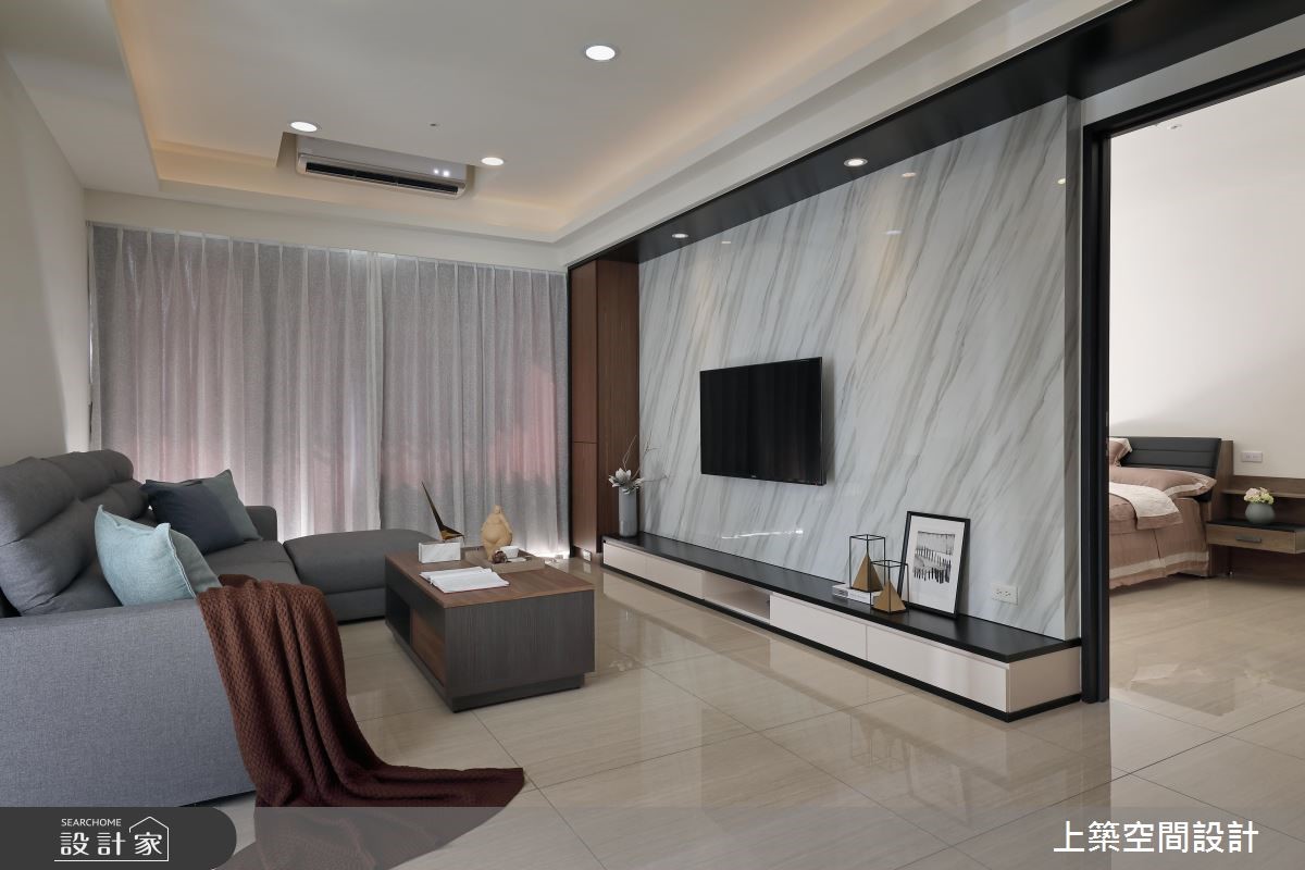 28坪新成屋(5年以下)＿混搭風客廳案例圖片＿上築空間設計＿上築_11之5
