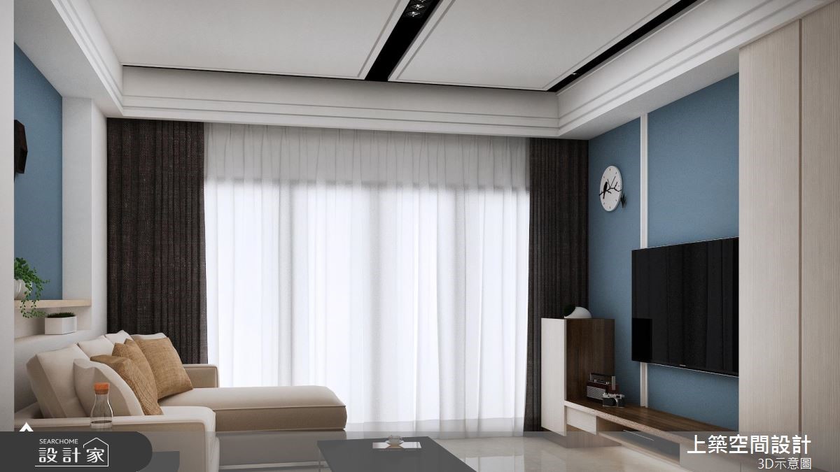 40坪新成屋(5年以下)＿北歐風客廳案例圖片＿上築空間設計＿上築_13之2
