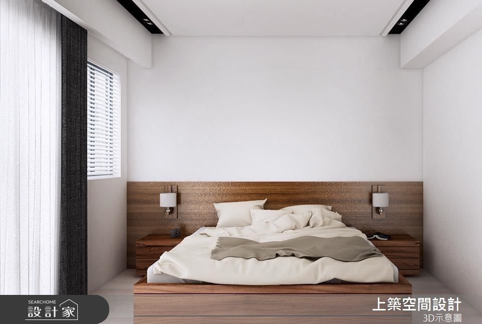 40坪新成屋(5年以下)＿北歐風臥室客房案例圖片＿上築空間設計＿上築_13之4