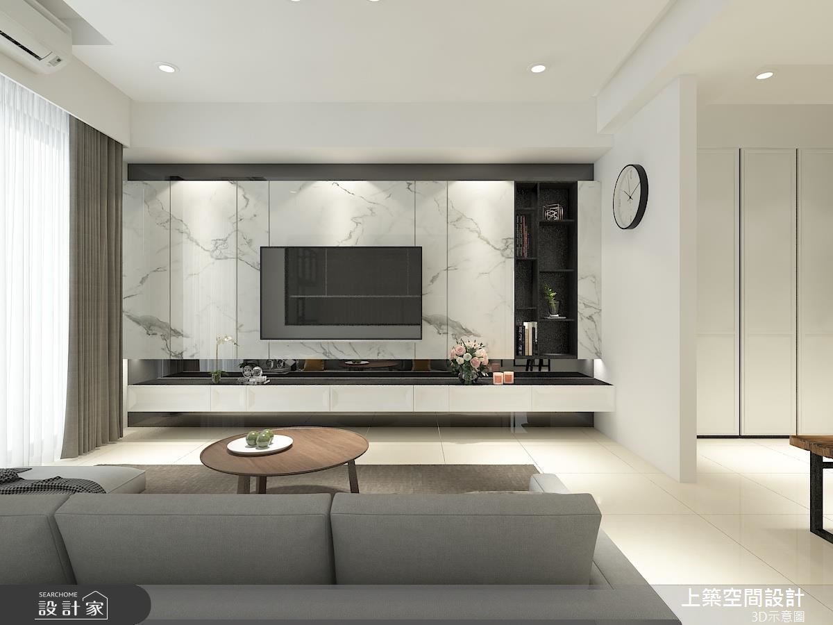 25坪中古屋(5~15年)＿混搭風客廳案例圖片＿上築空間設計＿上築_18之4