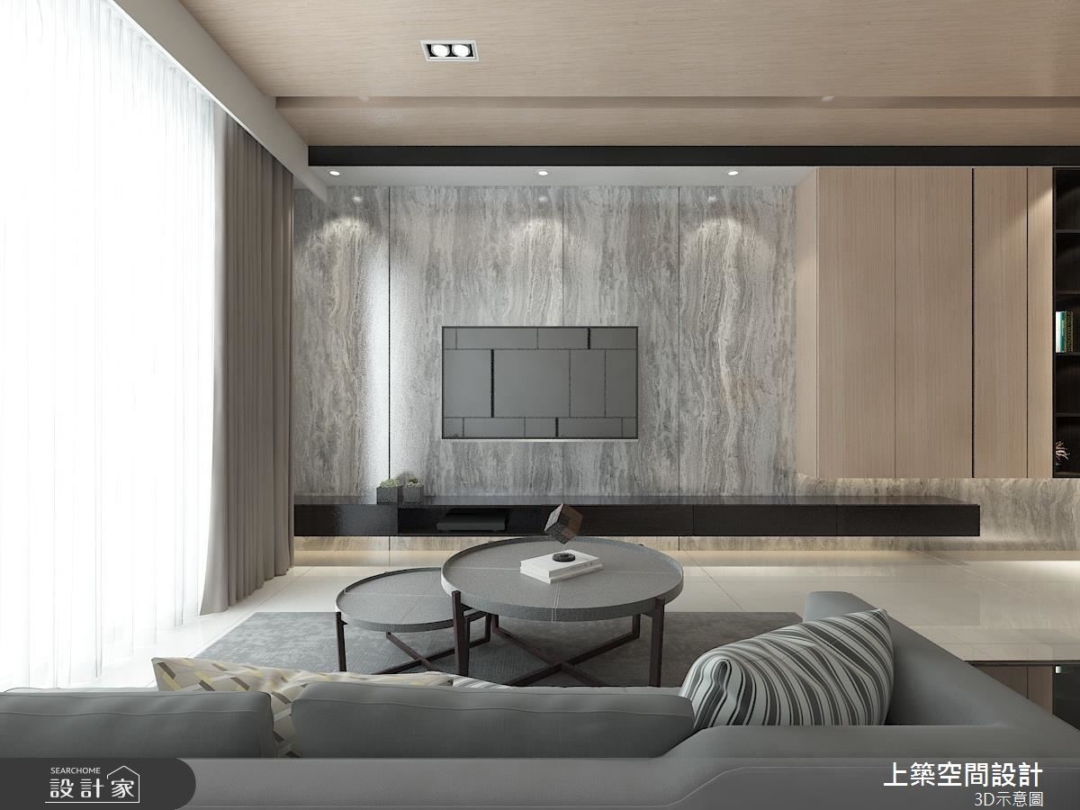 22坪預售屋＿北歐風客廳案例圖片＿上築空間設計＿上築_19之2