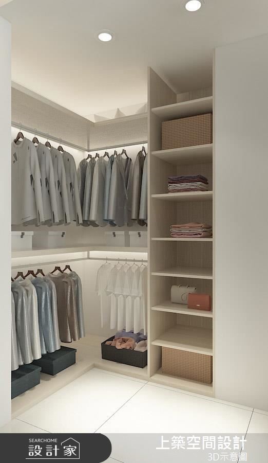 22坪預售屋＿北歐風更衣間案例圖片＿上築空間設計＿上築_19之8
