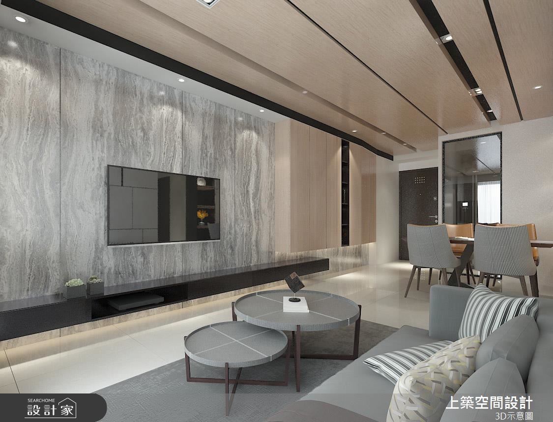 22坪預售屋＿北歐風客廳案例圖片＿上築空間設計＿上築_19之3