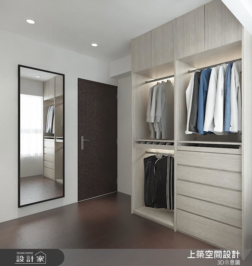 28坪預售屋＿現代風更衣間案例圖片＿上築空間設計＿上築_20之12
