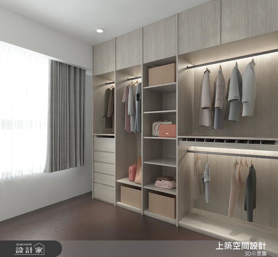 28坪預售屋＿現代風更衣間案例圖片＿上築空間設計＿上築_20之13