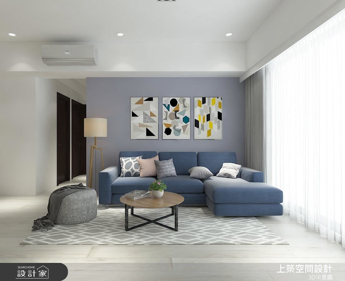 25坪新成屋(5年以下)＿北歐風客廳案例圖片＿上築空間設計＿上築_21之4