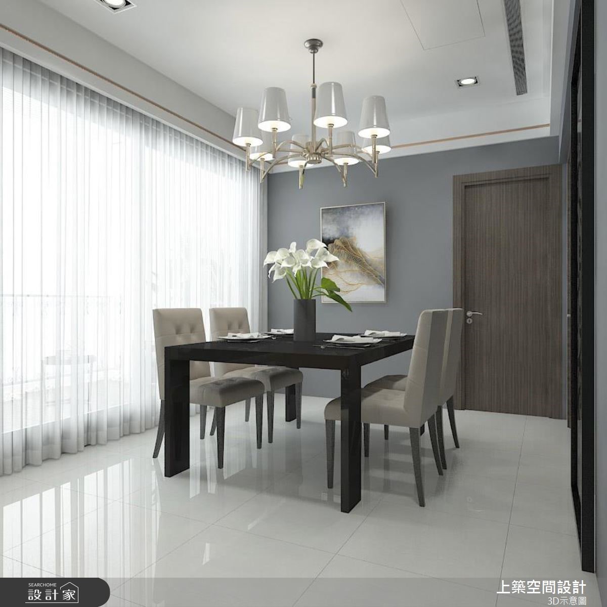 25坪預售屋＿現代風餐廳案例圖片＿上築空間設計＿上築_22之4