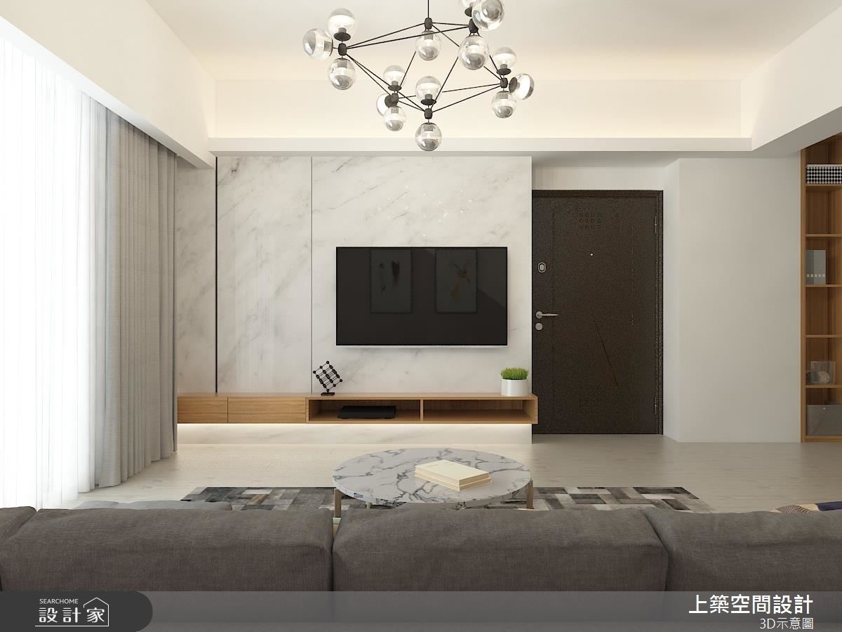 22坪老屋(16~30年)＿北歐風客廳案例圖片＿上築空間設計＿上築_23之1