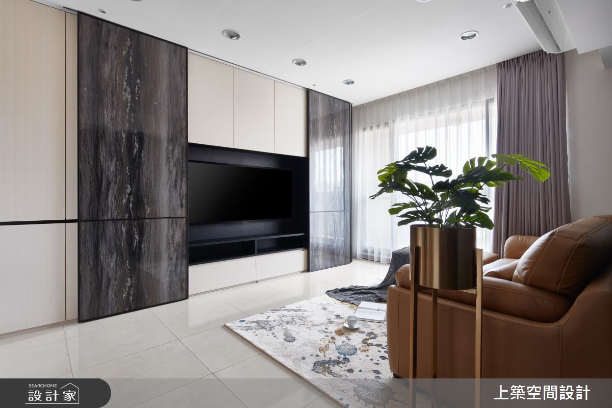 28坪中古屋(5~15年)＿現代風客廳案例圖片＿上築空間設計＿上築_24之5