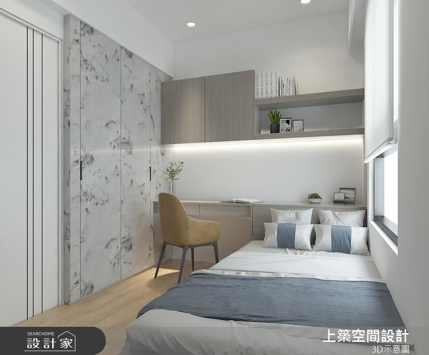 25坪＿北歐風臥室案例圖片＿上築空間設計＿上築_26之9