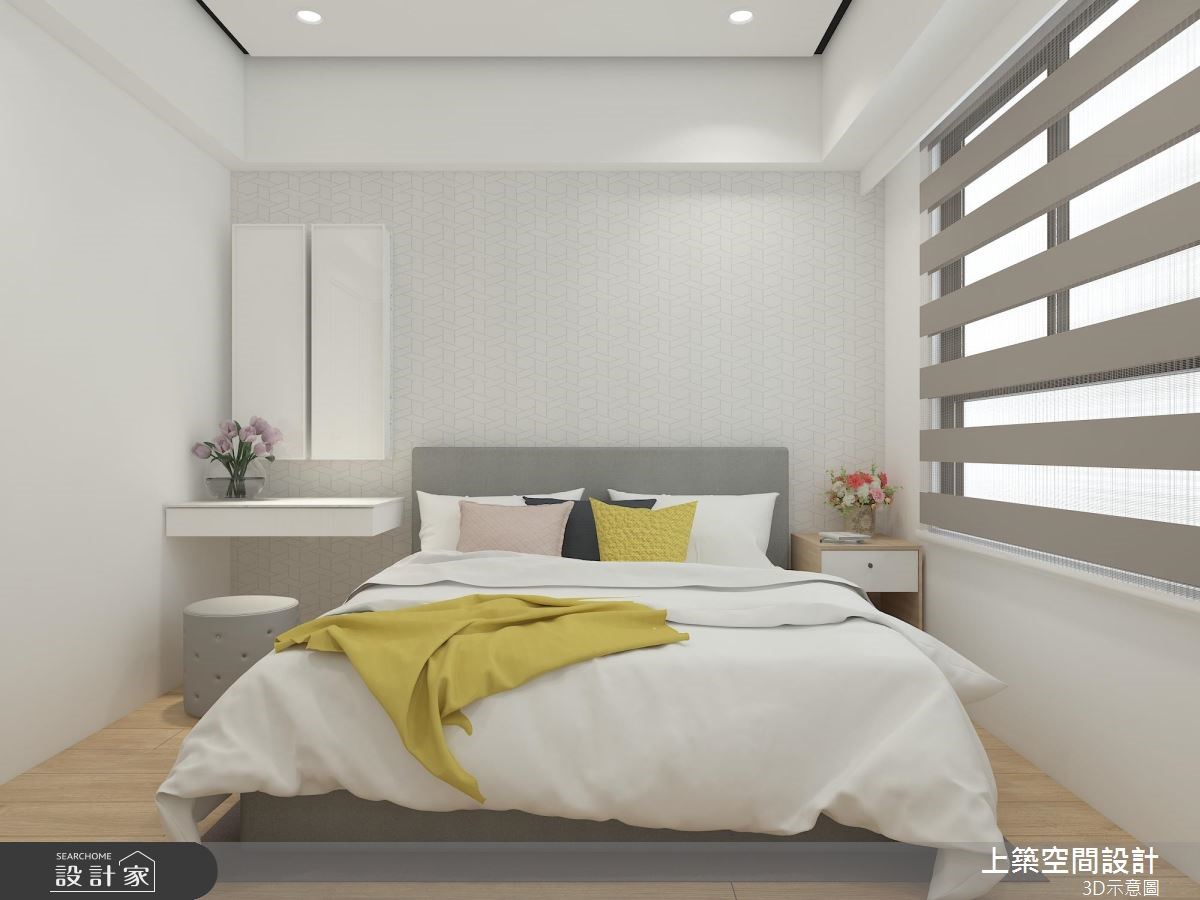 25坪＿北歐風臥室案例圖片＿上築空間設計＿上築_26之6
