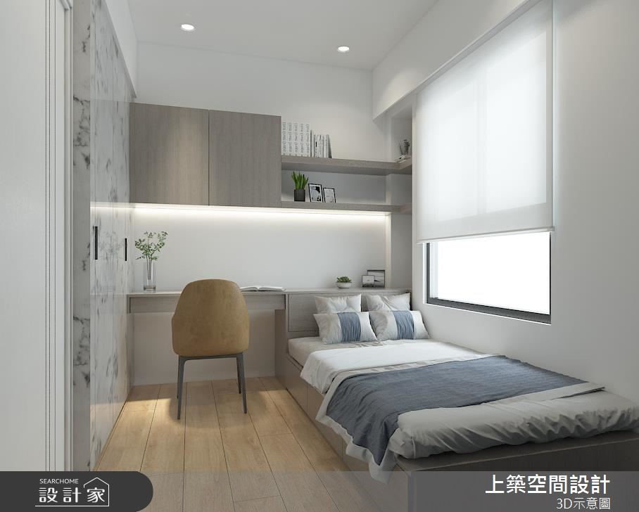 25坪＿北歐風臥室案例圖片＿上築空間設計＿上築_26之8