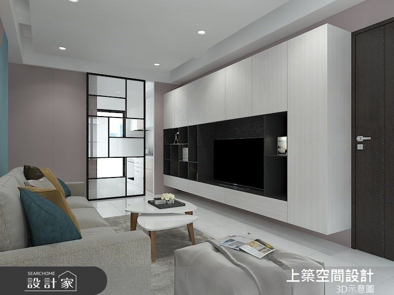 25坪＿北歐風客廳案例圖片＿上築空間設計＿上築_28之1