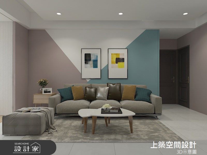 25坪＿北歐風客廳案例圖片＿上築空間設計＿上築_28之2