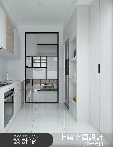 25坪＿北歐風廚房案例圖片＿上築空間設計＿上築_28之5