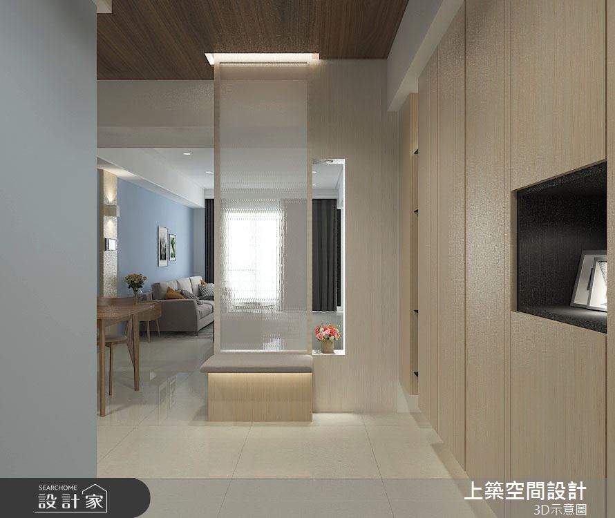 30坪老屋(16~30年)＿混搭風玄關案例圖片＿上築空間設計＿上築_32之2
