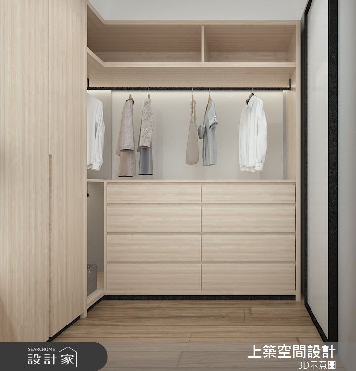 30坪老屋(16~30年)＿混搭風更衣間案例圖片＿上築空間設計＿上築_32之9