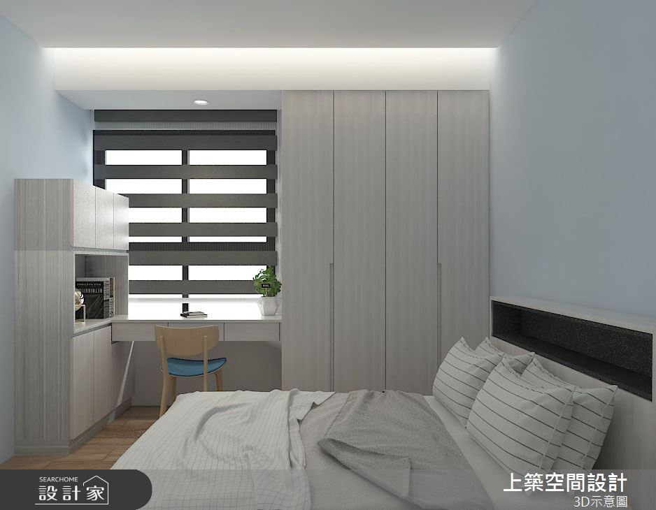 30坪老屋(16~30年)＿混搭風臥室案例圖片＿上築空間設計＿上築_32之14