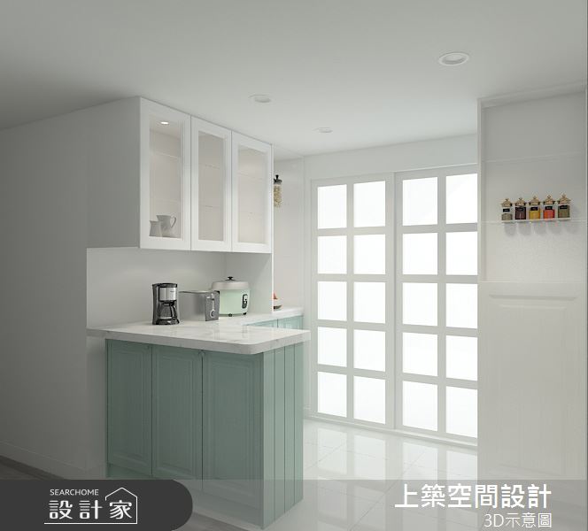 25坪老屋(16~30年)＿美式風吧檯案例圖片＿上築空間設計＿上築_33之4